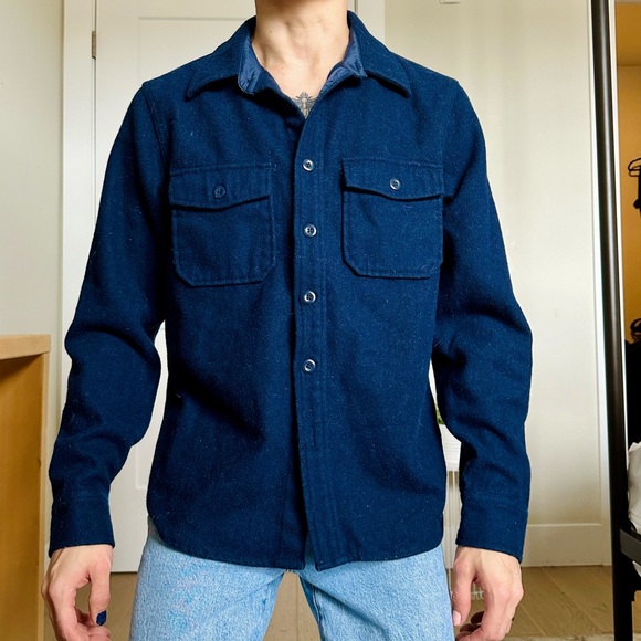 Gap Wool Button-Up Shirt Jacket - Picture 3 of 4